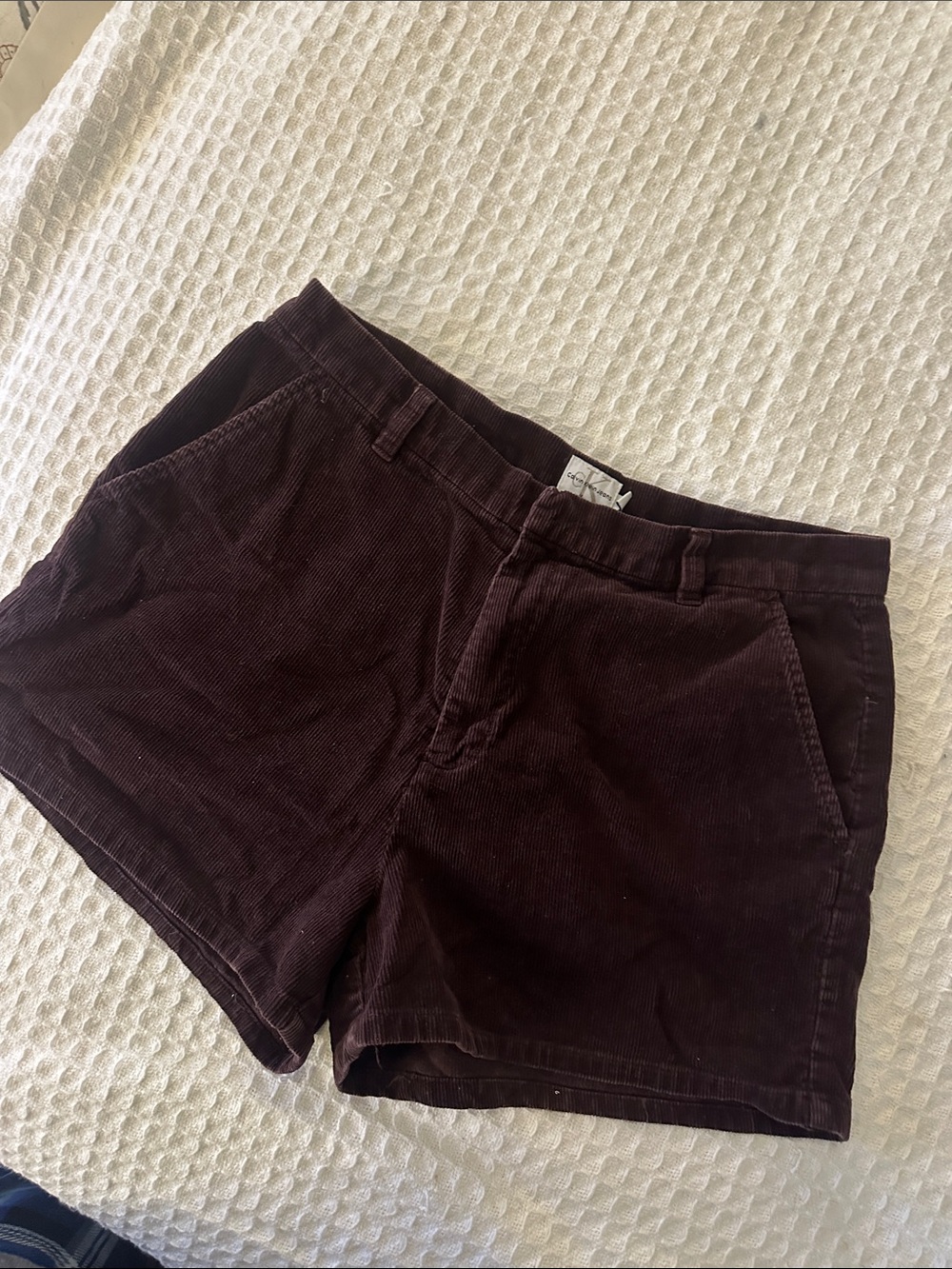 Calvin Klein Jeans Corduroy Shorts in Brown